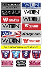 Wilton Vise Aluminum Side Plaques - Decal Sti...