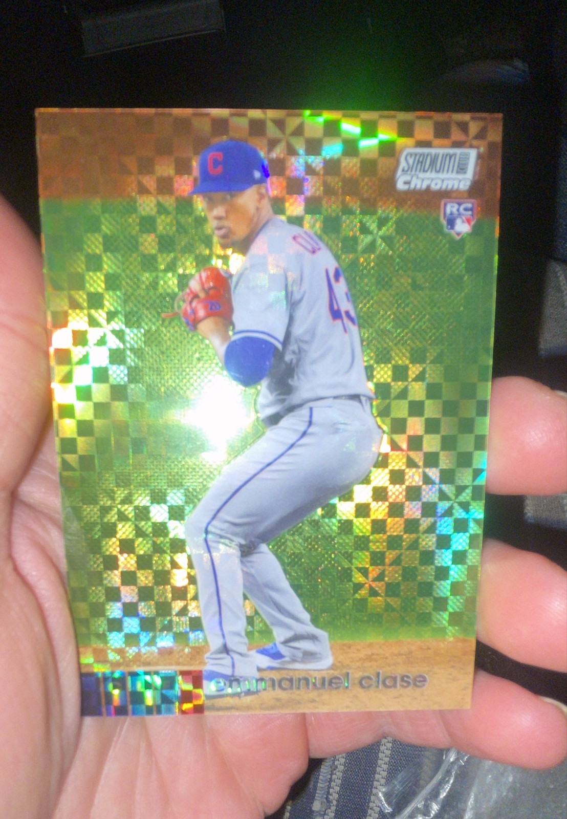 2020 Topps Stadium Club Chrome - Emmanuel Clase #391 X-Fractor (RC)