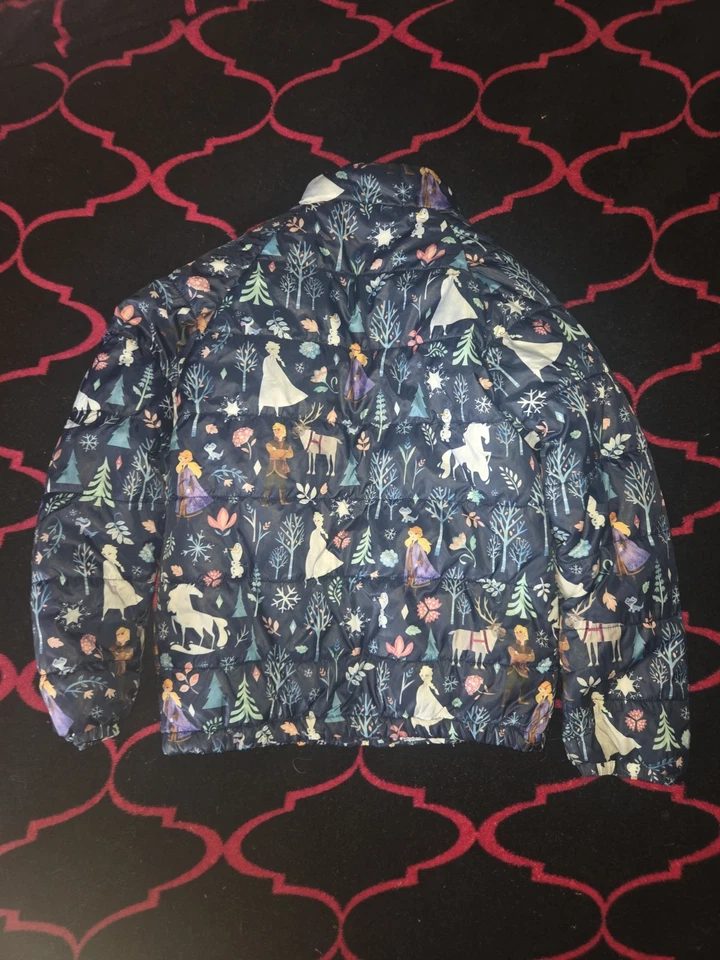 Abrigo acolchado Disney Frozen Movie Girls talla 7/8 Foto 2 de 3