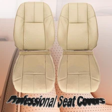 For 2007-2014 GMC Yukon Driver & Passenger Bottom-Top Seat Cover Tan