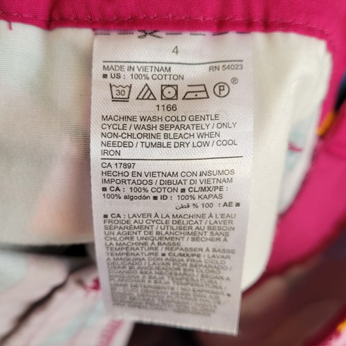 Mid Rise Old Navy Damen Shorts Größe 4 Baumwolle Leibhöhe 9" in Blumen Blätter Taschen - Bild 8 von 10