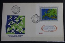 Romania Block 125 with 323 Stamped as FDC #VI541
