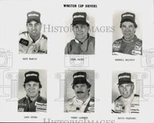 Press Photo Winston Cup Car Racing Drivers - srp20403