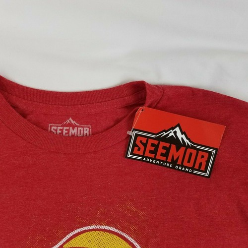 NEW Ho Ho Ho! Santa Claus T-shirt Sheels Seemor Adventure Brand Red Heather - Picture 2 of 5