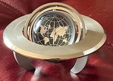 Cool Saturn Like Spacecraft Desk Clock Auto Parts Advertising