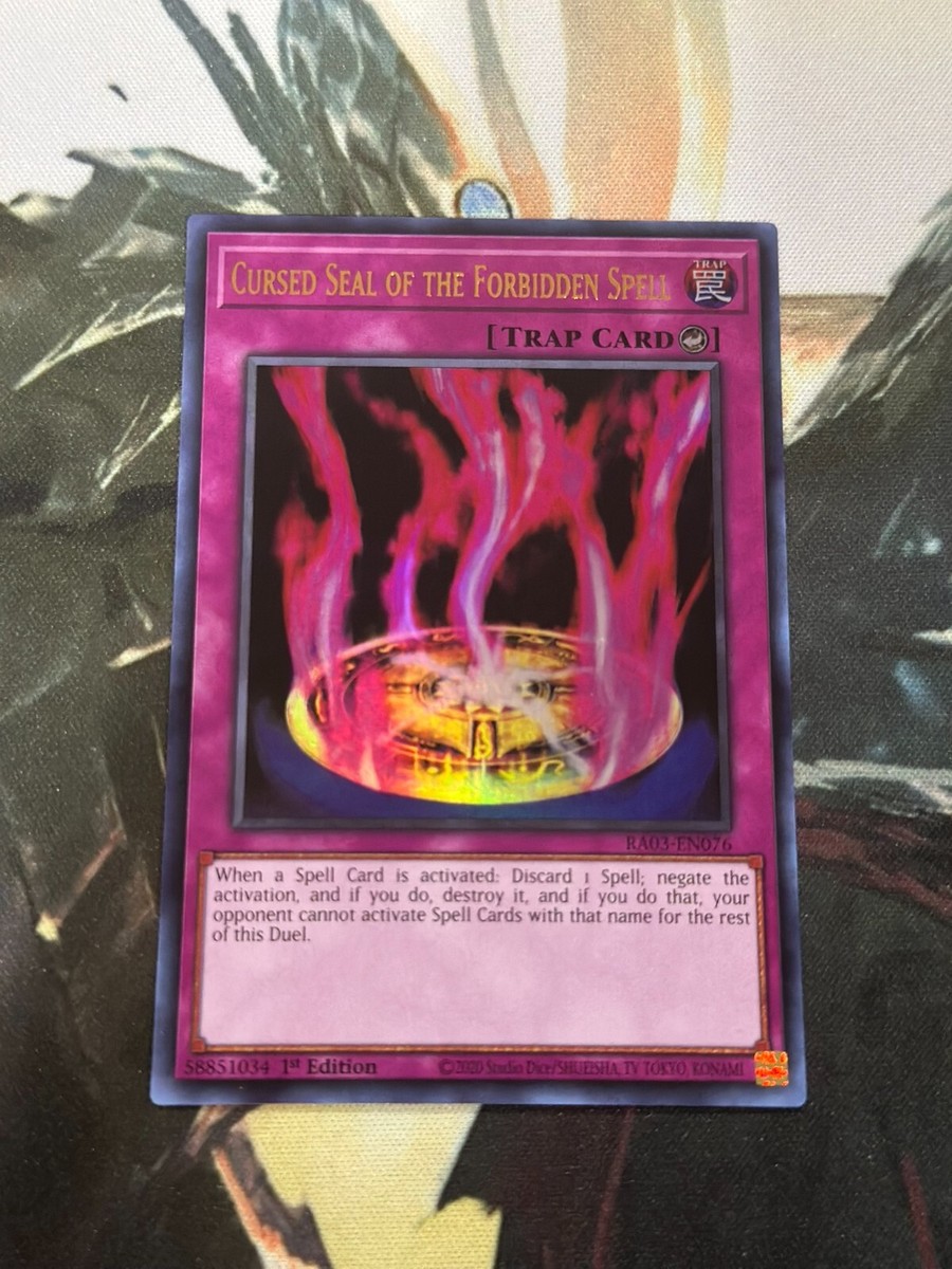 yugioh forbidden spell cards Yu-Gi-Oh! - Chalice (RGBT-EN061) - Raging Battle - Unlimited Edition Your opponent cannot activate Spell Cards of the same name (including the Spell Card that is destroyed by this cards effect) during the rest of the Duel. Forbidden Droplet | Card Details