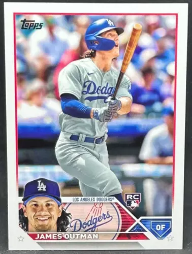 2023 Topps #395 James Outman Rookie Los Angeles Dodgers (RC)