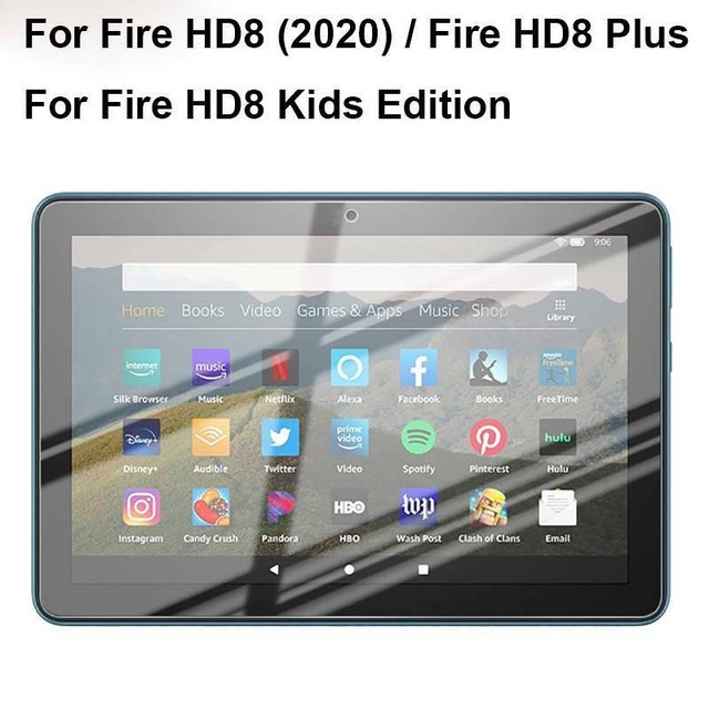 Tempered Glass Screen Protector For Amazon Kindle fire HD 8 /HD 8 Plus