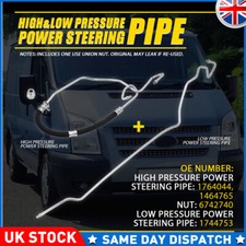 High & Low For Ford Transit Power Steering Hoses Pipes MK7 2.2 FWD 2006-2014 UK
