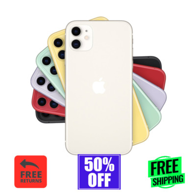 Apple iPhone 11 128GB 64GB GSM+CDMA Verizon At&t Unlocked iOS Smartphone