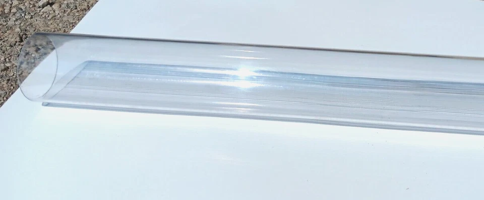 TUBERÍA DE PVC TRANSPARENTE HORARIO 40 8 FT-1/4" POR 3-1/2" Foto 2 de 4
