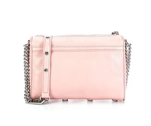 Rebecca Minkoff Mini MACs Crossbody Handbag Primrose Pink Silver Chain NWT $195 - Picture 2 of 4