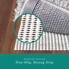  Unique Loom Anti-Slip All Surface Slim Indoor Use Large Rug Pad 82"x82"
