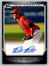 2011 Topps Pro Debut #RP Rich Poythress Auto High Desert Mavericks Card