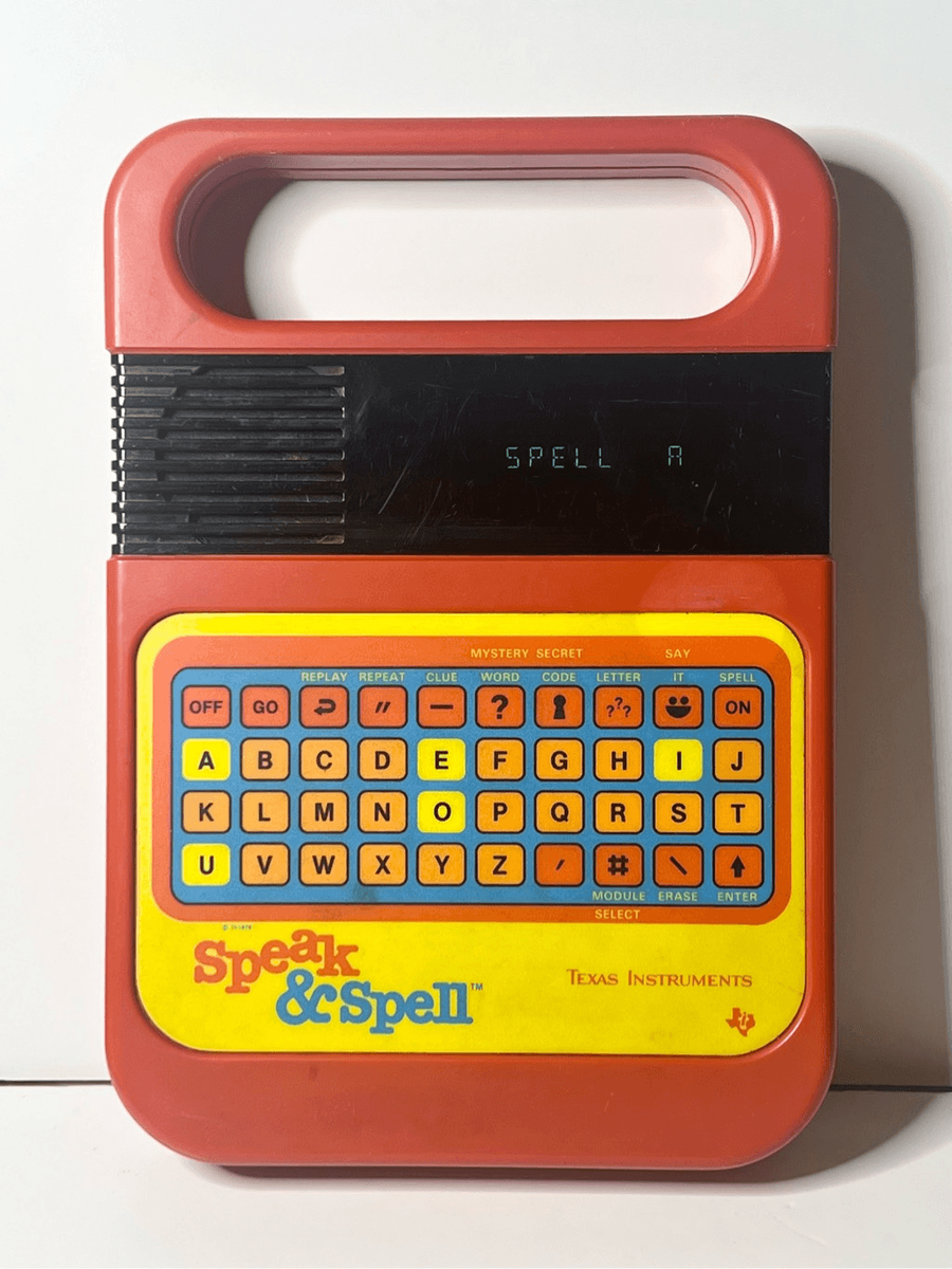 Speak & Spell Texas Instruments Vintage 80's Toys Keyboard Not