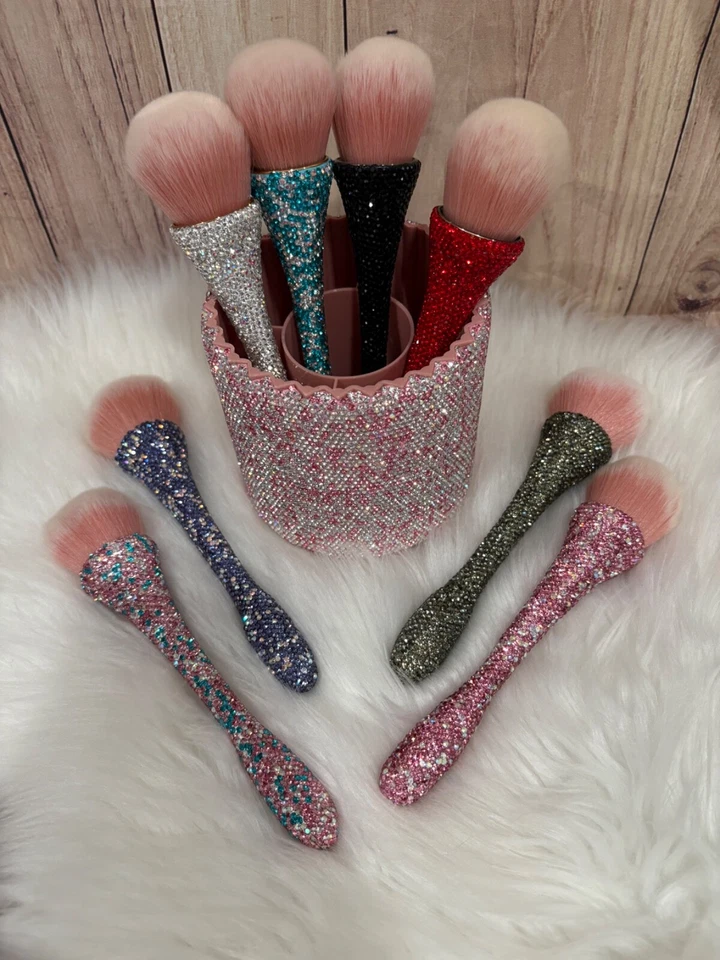 Rhinestone Makeup Brush Bling Crystal Professional - Изображение 2 из 4