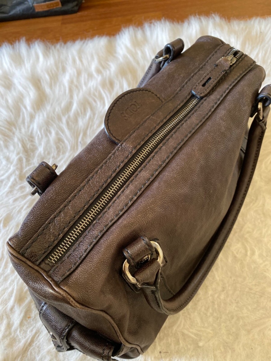 Sac Tod's D-Bag Authentique - Cuir Beige, Occasion Très Bon état, Fait Main Italie