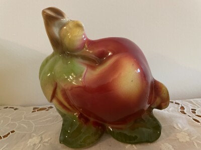 ROYAL COPLEY ~ Apple Wall Pocket / Stand Alone Planter Signed