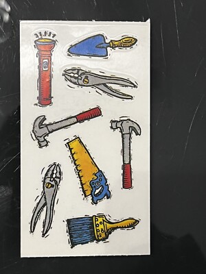 Frances Meyer TOOLS Scrapbook Stickers Hammer Pliers Paint Brush Saw 10 Sheets