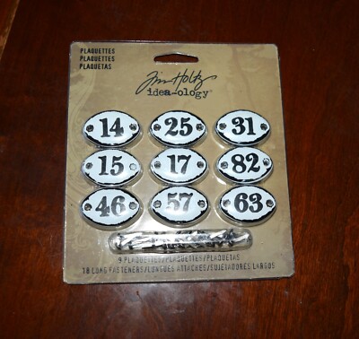Tim Holtz Idea-ology Mini Plaquettes, 9 Pack TH 92921