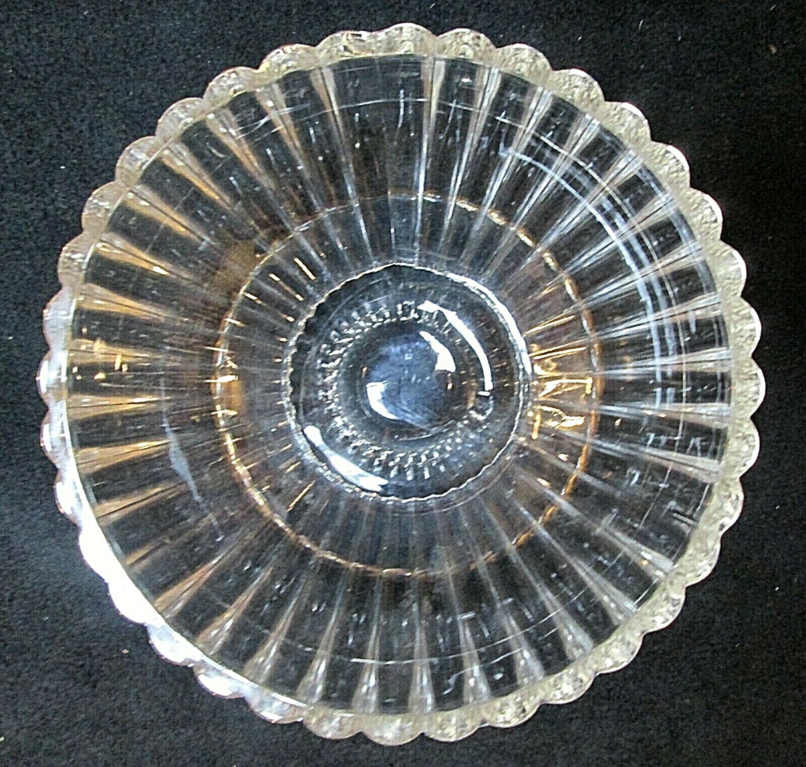 Vintage JEANNETTE  National (Gold Accents) Candy Dish No Lid