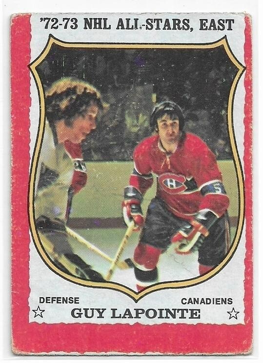 GUY LAPOINTE 1973-74 OPC Hockey card #114 Montreal Canadiens FAIR