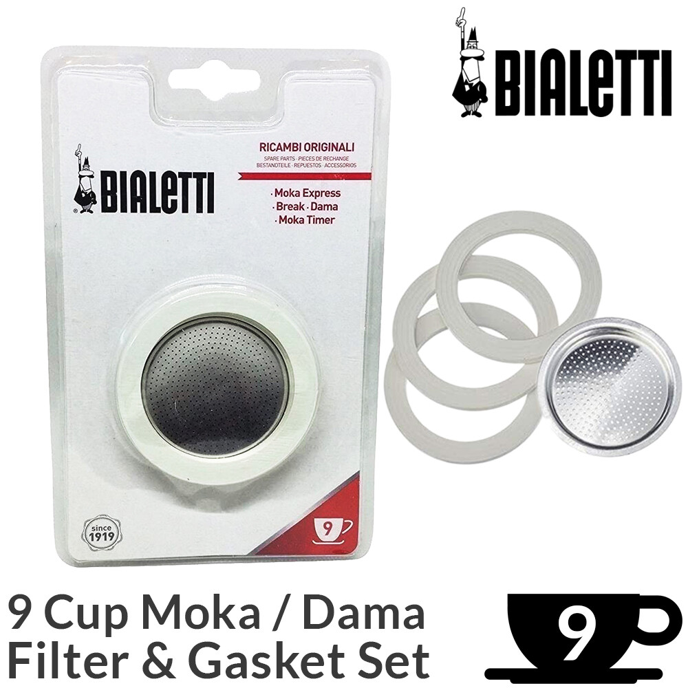 Bialetti Cup Filter Gasket Set Moka Dama Espresso Coffee