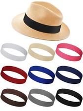 9 Pcs Stretchable Hat Band Ribbon Panama Hat Band Western Cowboy Hat Band Cos...