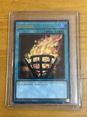yugioh bonfire card Yu-Gi-Oh! TCG Bonfire Maze of Millennia MZMI-EN016 1st Edition Ultra Rare NM