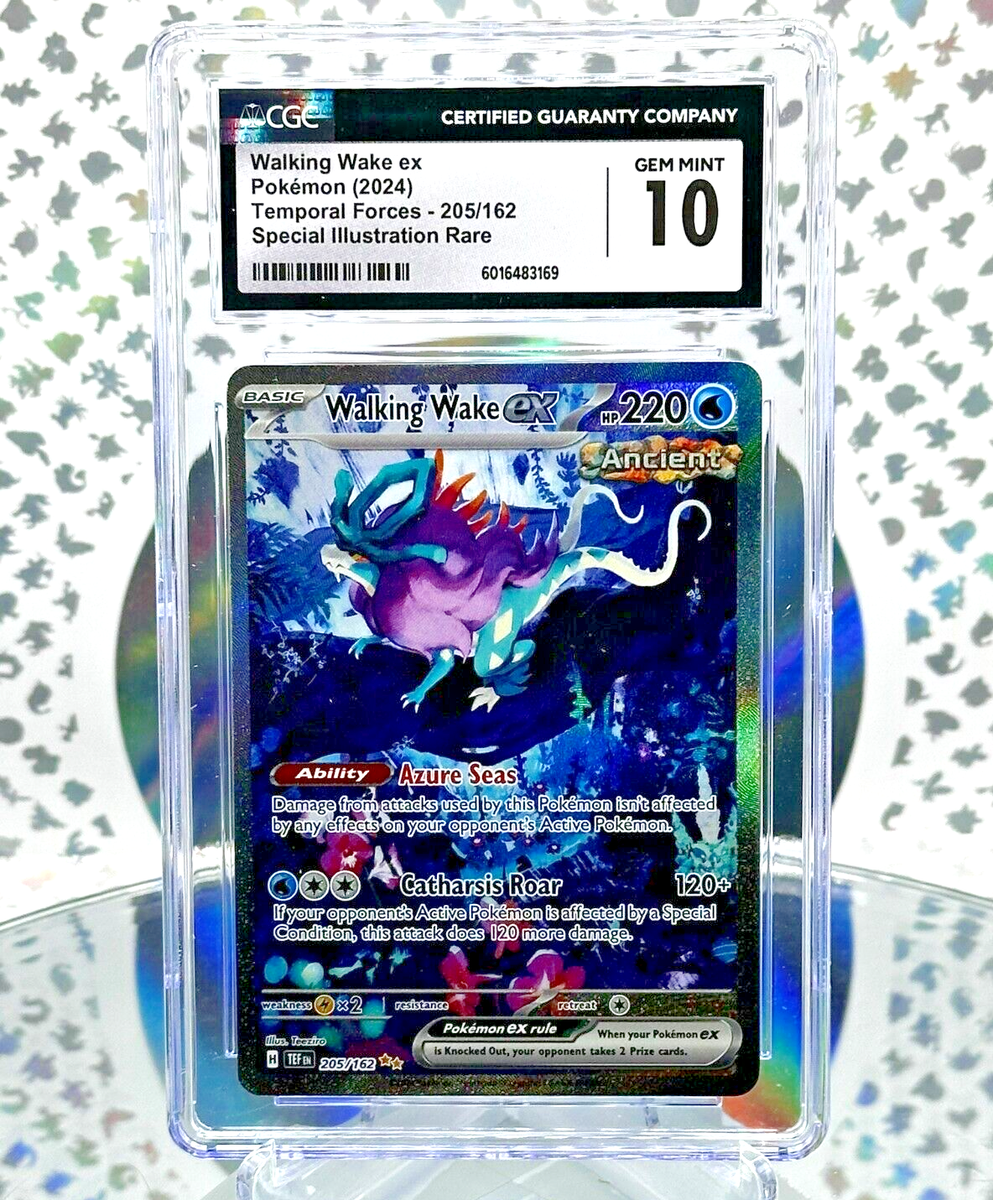 CGC 10 Walking Wake EX 205 Temporal Forces Secret Illustration Rare Pokemon  Card