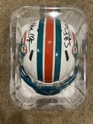 MARK CLAYTON MARK SUPER DUPER MIAMI DOLPHINS SIGNED MINI HELMET JSA WITNESS COA