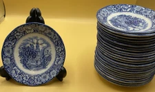 Vintage Liberty Blue Historic Colonial Scenes Old North Church Saucer 5.75"