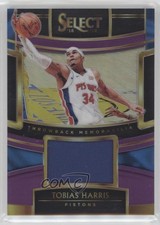 2018-19 Panini Select Throwback Memorabilia Purple Prizm 43/99 Tobias Harris s3g