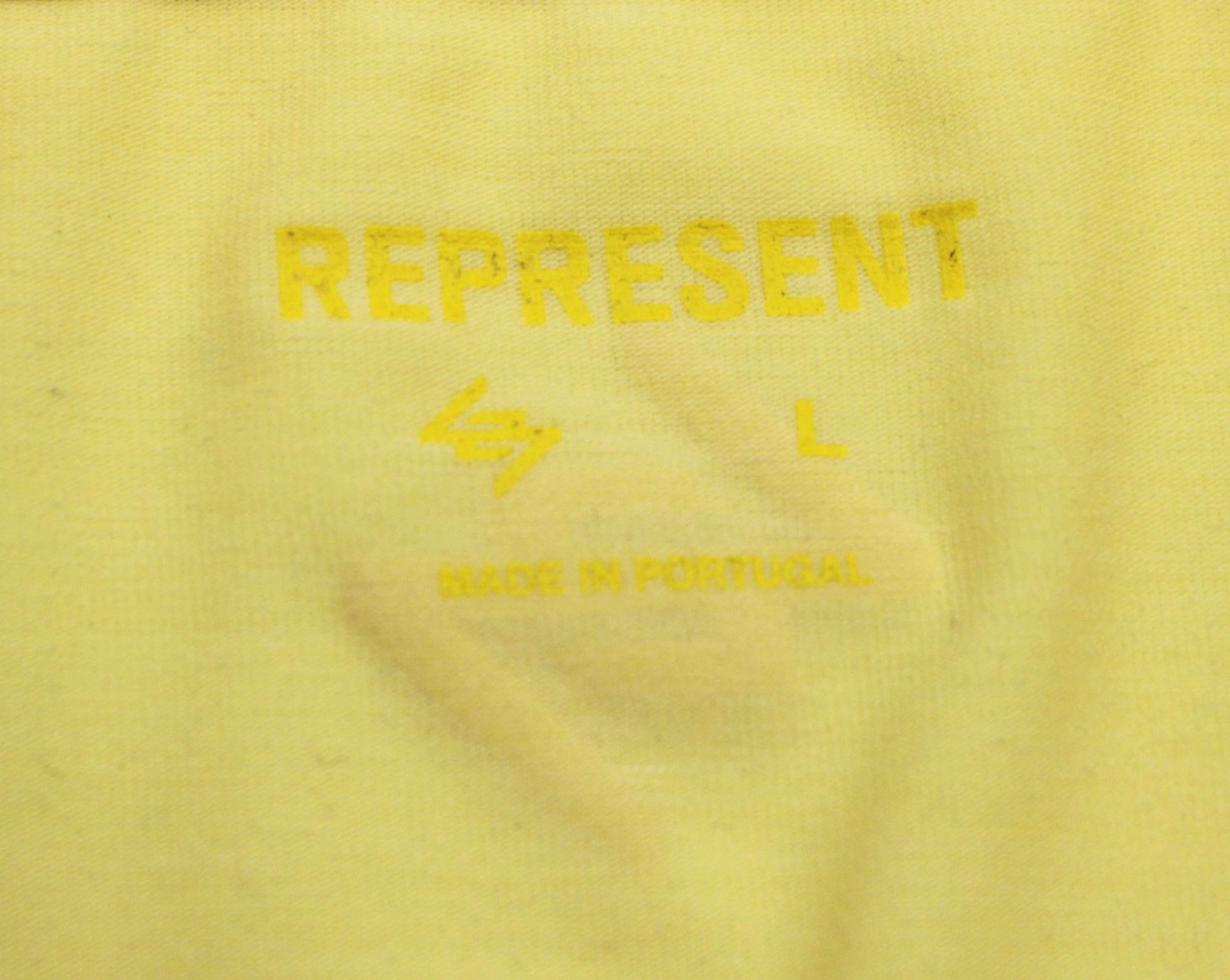 Represent Team 247 Oversized Tank Top Mens L Yellow Stretch Jersey Drirelease image 5