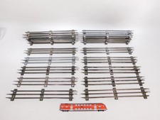 20x M&auml;rklin Spur 0 3610 D Blech Gleis 32 cm f&uuml;r elektrischen Betrieb #DU520-3