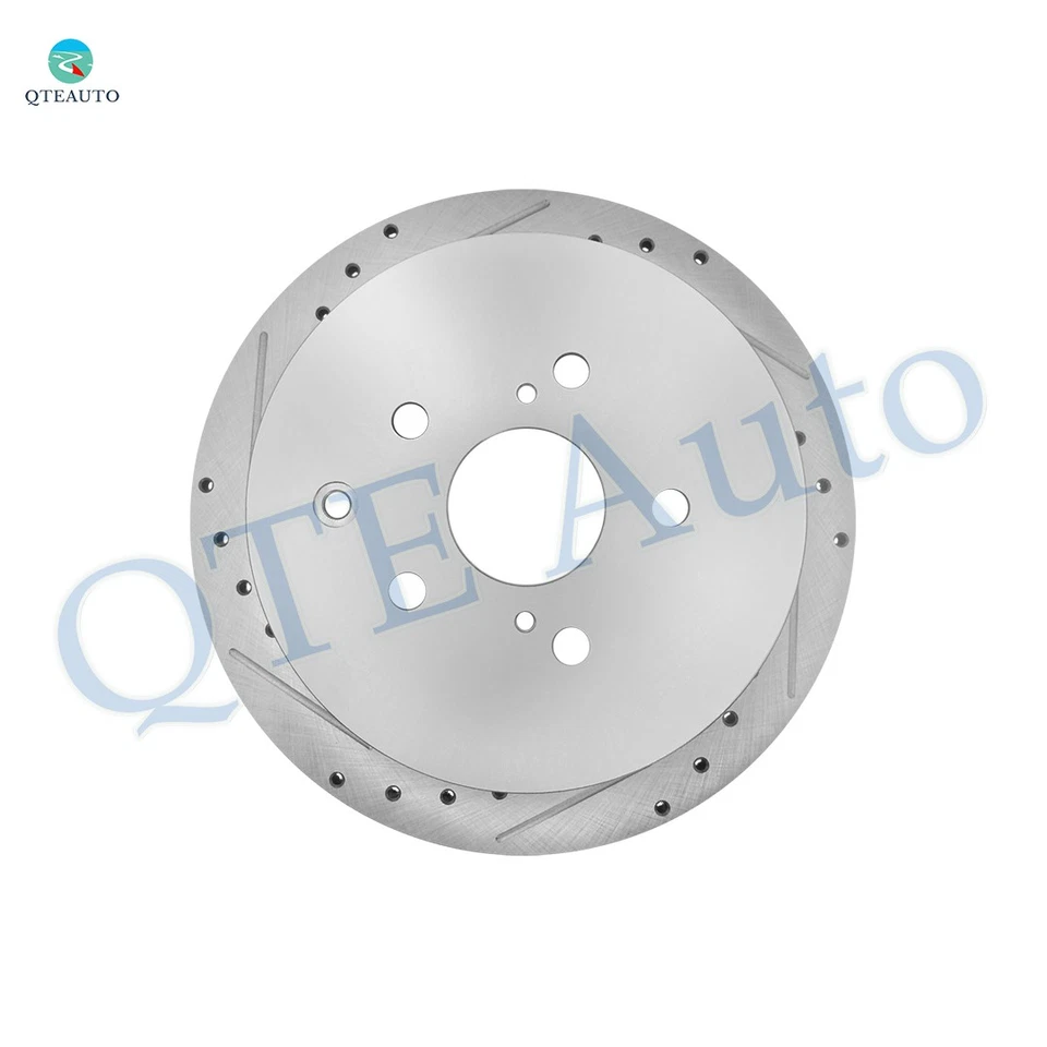 Rotores de freno de disco ranurados perforados traseros de 309 mm para Toyota Sienna 2011-2020 Foto 4 de 4