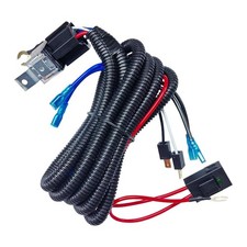 12V 80A Car Double Horn Wiring Harness Relay Kit, 4 Pin SPST Vehicle Grille M...