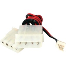 Free shipping  3 Pack  Fan Power Splitter Cable 3 pin M to 4 pin M to F