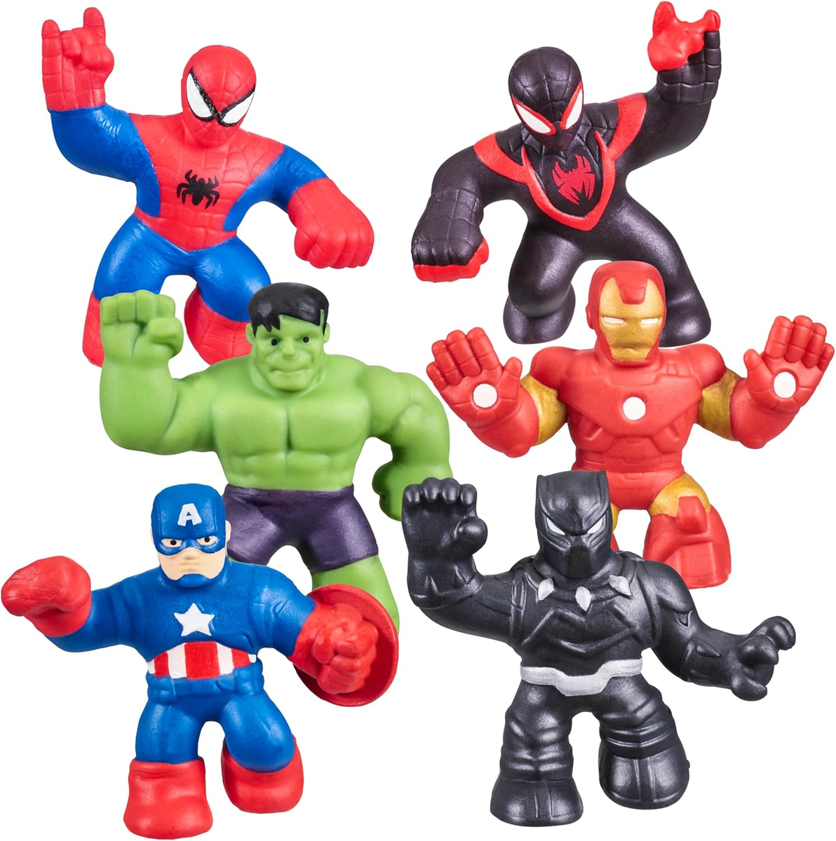 Heroes of Goo Jit Zu Marvel Mega Mini 6 Pack - Squishy, Stretchy