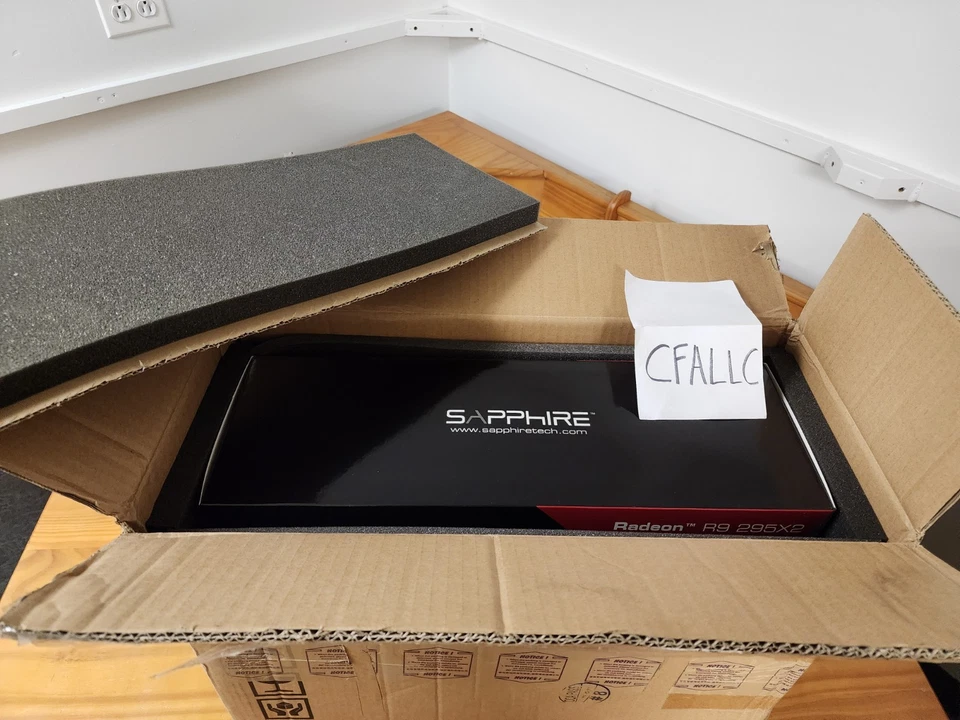 amd r9 295x2 BOX ONLY, Inserts And Original Shipping Box - Image 2 of 4