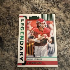 Joe Montana 2022 Panini Contenders Legendary Green Foil #LGD-JMO Chiefs