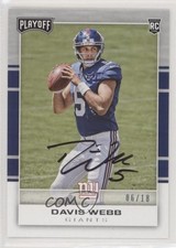 2018 Panini Classics ReCollection Collection Buybacks /18 Davis Webb #60 Auto