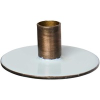 Ib Laursen Kerzenhalter Rund 2-Farbig Hellblau Gold FüR 1 DÜNne Kerze