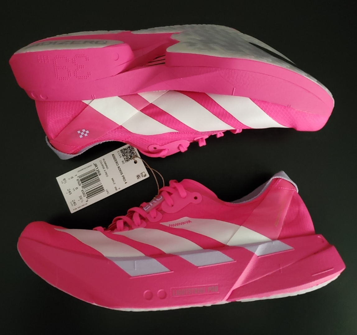 Adidas Adizero Adios Pro 4 M Shock Pink Men's Athletic Shoes