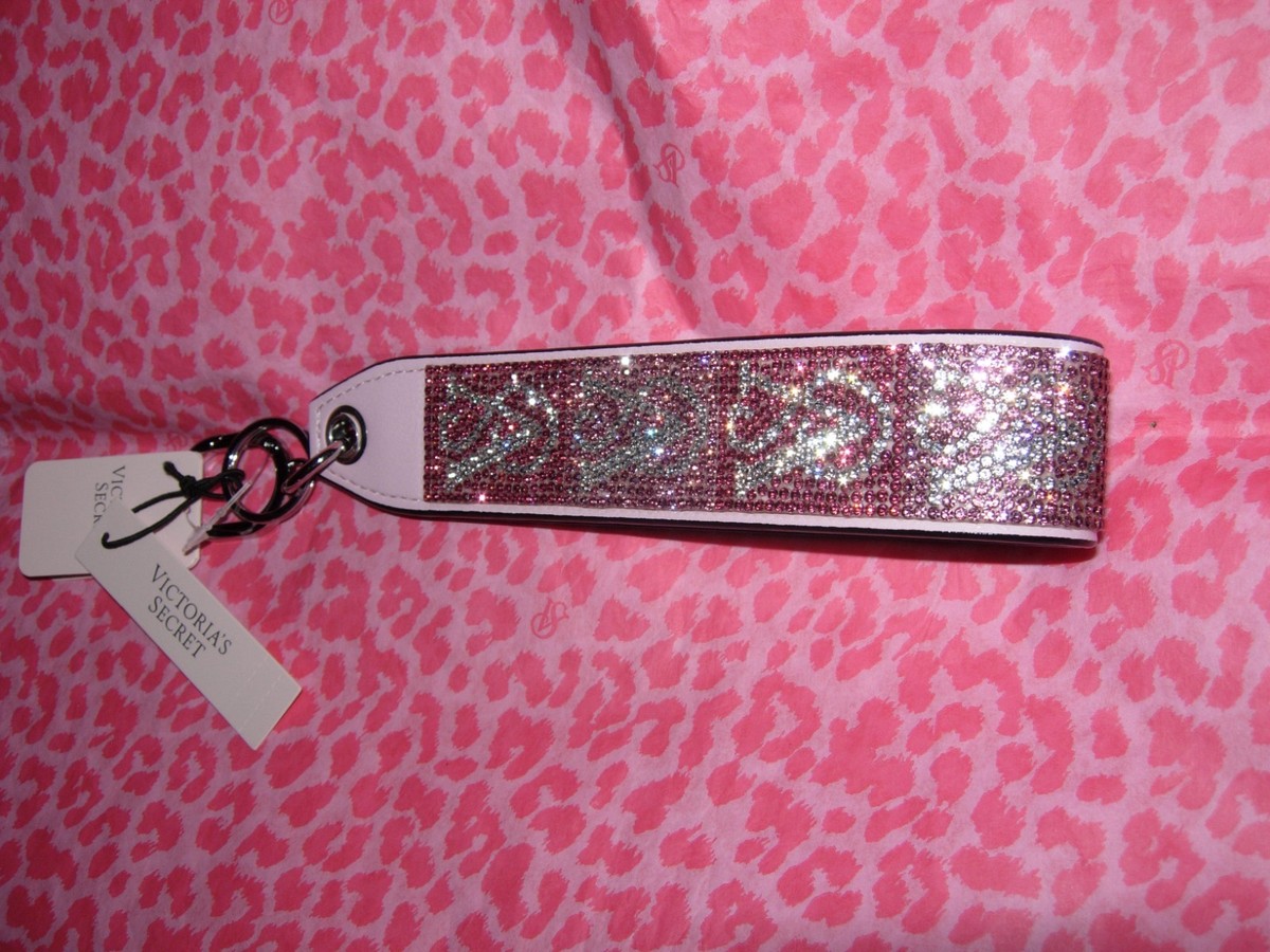 Victoria's Secret Signature Logo WRISTLET STRAP Key Chain BAG