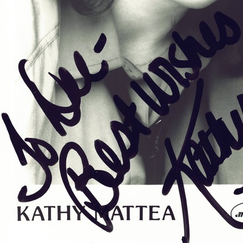 Kathy Mattea signed Autogramme 8x10 s/w PolyGram Records Promo Foto Vintage - Bild 3 von 4