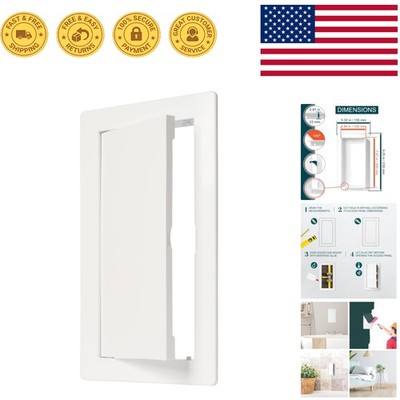 Durable 4'' x 8'' White ABS Plastic Access Panel for Plumbing and Electrical Needs