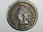1864 Bronze Indian Cent in very fine