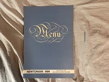 Newtonian Inn Restaurant Menu Newton Jersey NJ Route 206 1950's Vintage