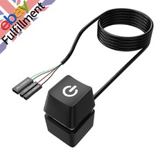 LED Lights Computer Desktop Switch PC Motherboard External Start Power Button